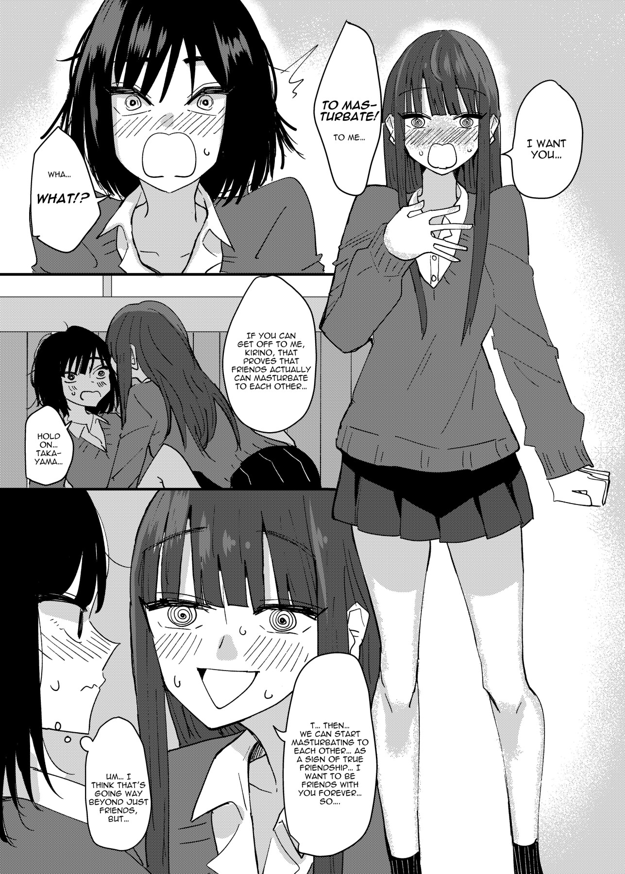 hentai manga A Story About Masturbating To My Friend
